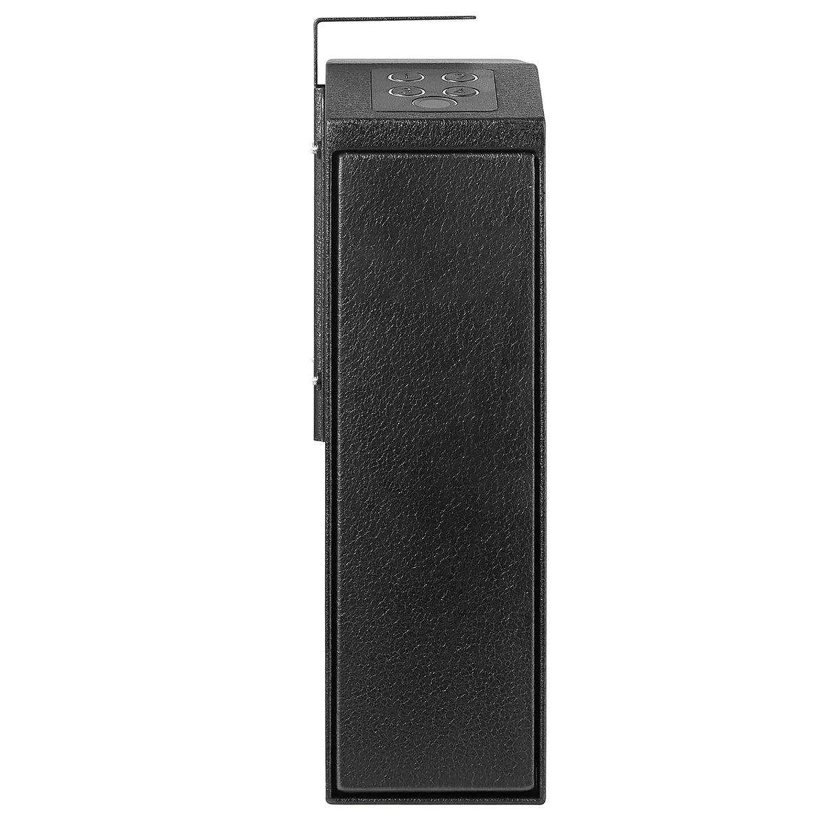 Mounted Gun Safe for Pistols, Biometric Gun Safe with Three Quick Access Ways of Fingerprints, Passwords and Keys, Handgun Safe for 1 Pistol for Home, Bedside, Nightstand, Wall