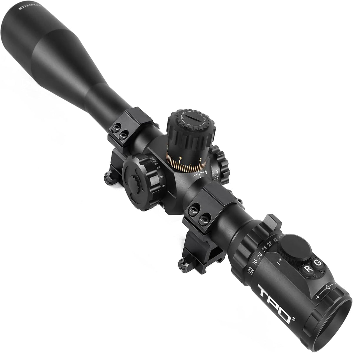 KT12-60X60SAL Long Range Rifle Scope 35Mm Tube Side Parallax Adjustment with Scope Rings