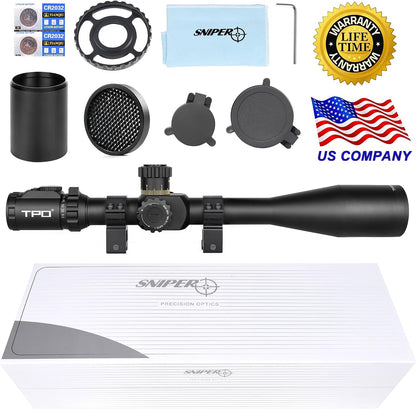 KT12-60X60SAL Long Range Rifle Scope 35Mm Tube Side Parallax Adjustment with Scope Rings