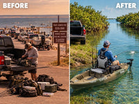 Catch PWR 100 - Sit-On-Top Fishing Kayak - Ergo360 Seating System - 10 Ft — Before & After