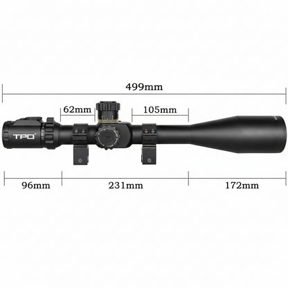 KT12-60X60SAL Long Range Rifle Scope 35Mm Tube Side Parallax Adjustment with Scope Rings